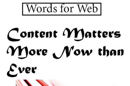 An Insatiable Desire for Fresh Content Words for Web